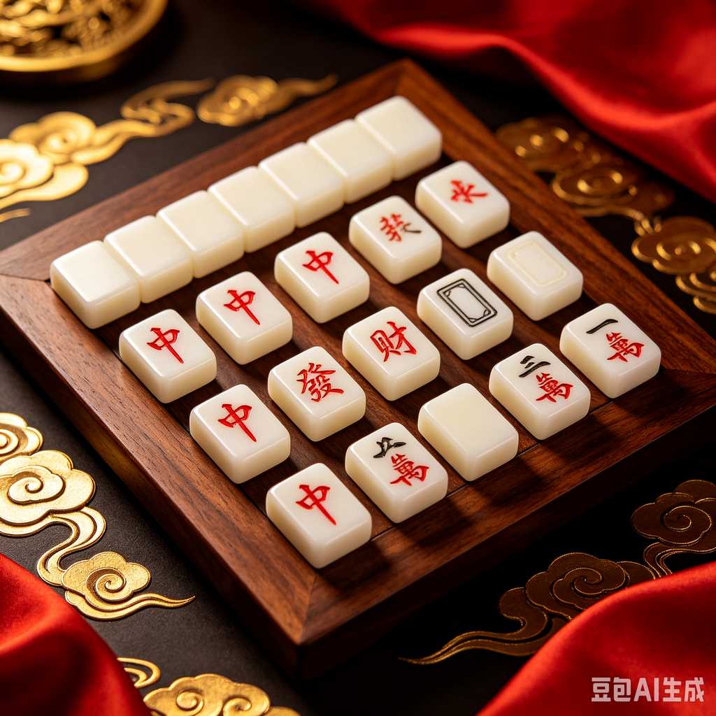 gradient pink mahjong tiles